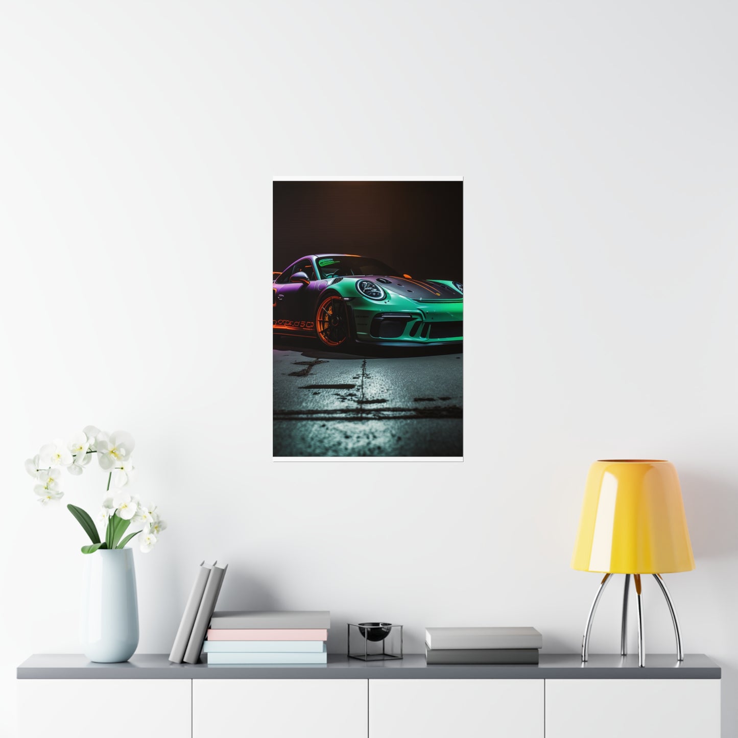 Premium Matte Vertical Posters Porsche Color 4