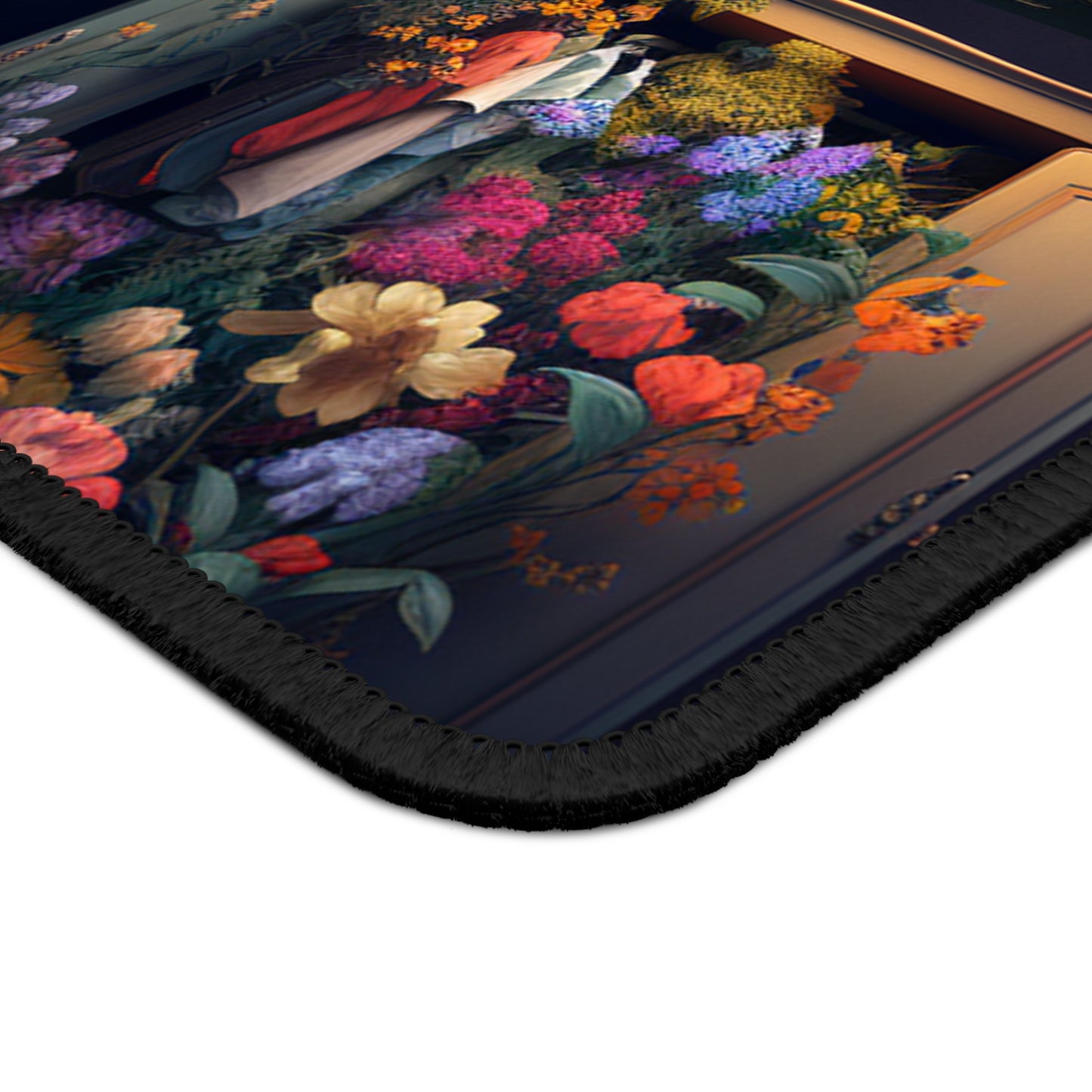 Gaming Mouse Pad  A Wardrobe Surrounded by Flowers 5