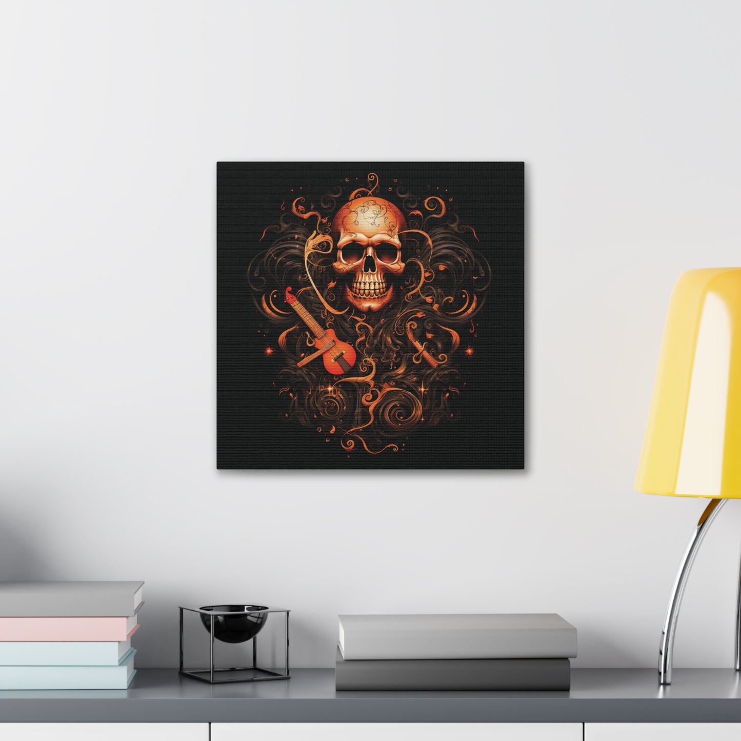 Canvas Gallery Wraps Skull Treble Clef 4