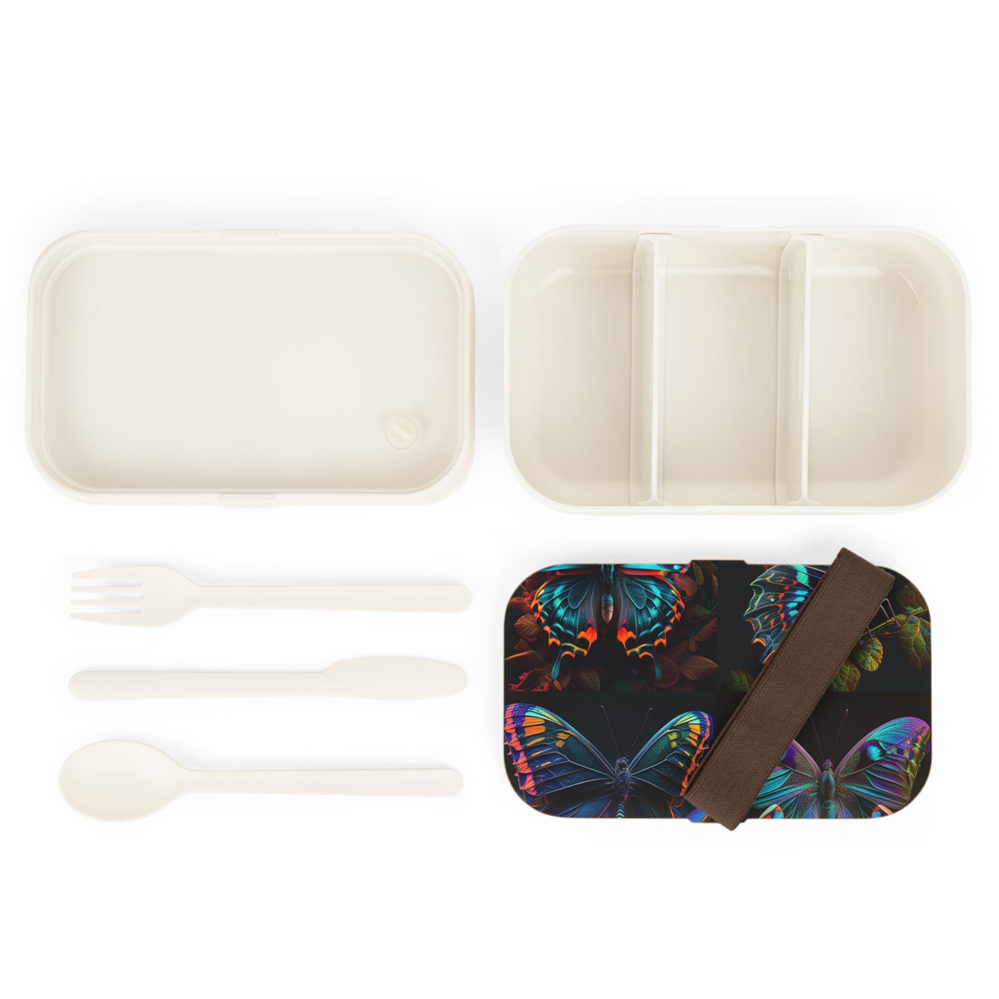 Bento Lunch Box Hue Neon Butterfly 5
