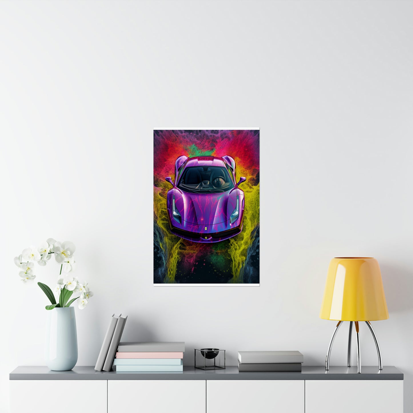 Premium Matte Vertical Posters Farrari Water 3