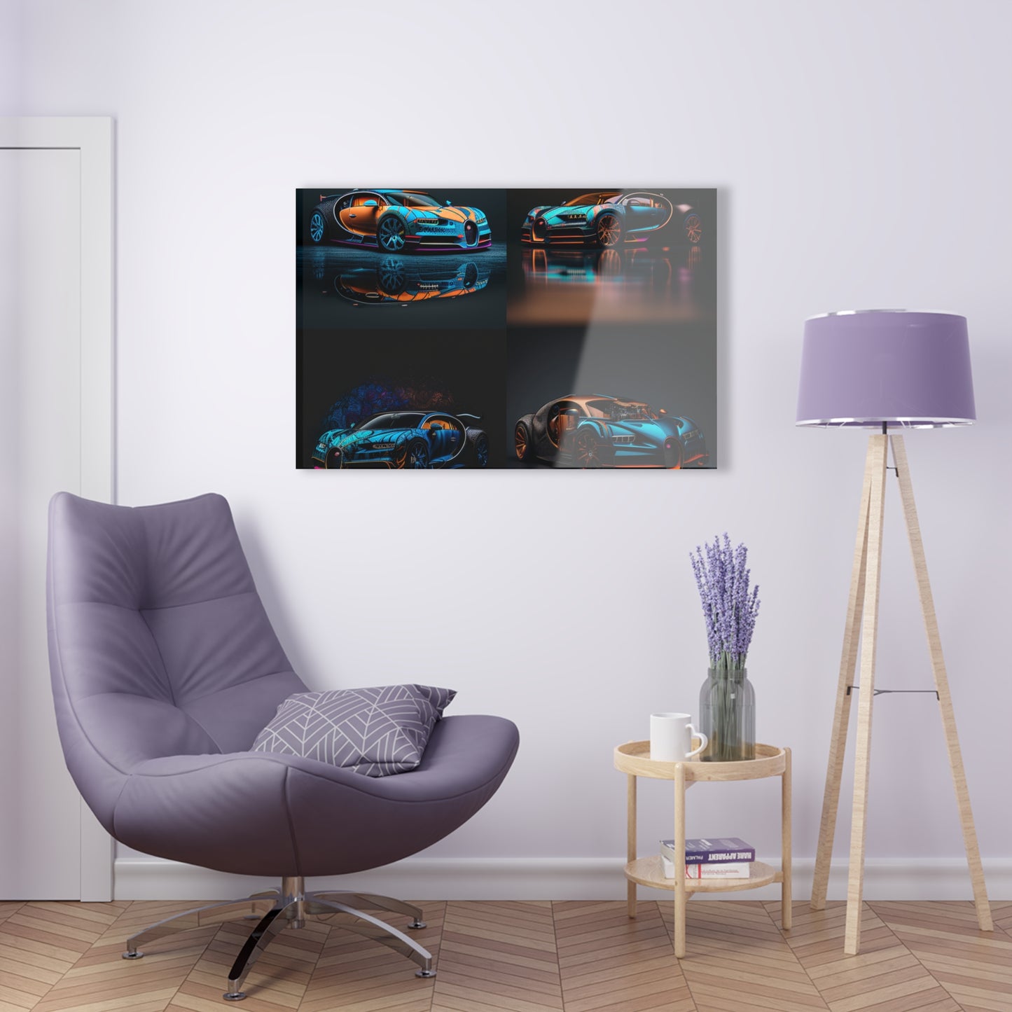 Acrylic Prints Bugatti Blue 5