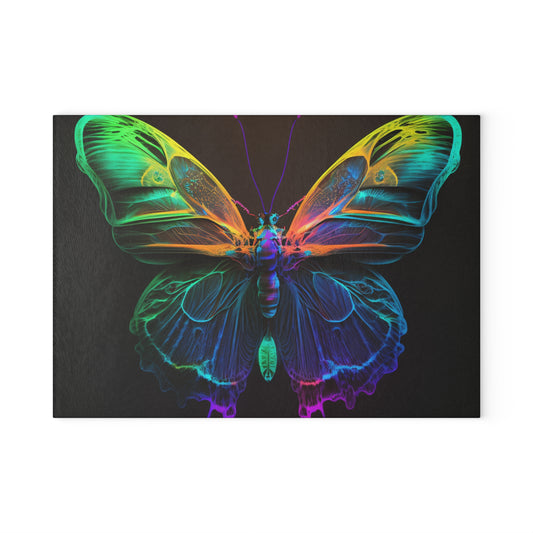 Glass Cutting Board Raw Hyper Color Butterfly 3