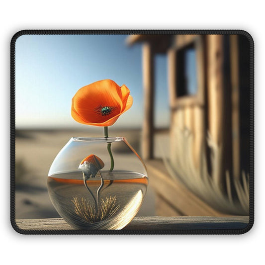 Gaming Mouse Pad  Orange Poppy in a Vase 1