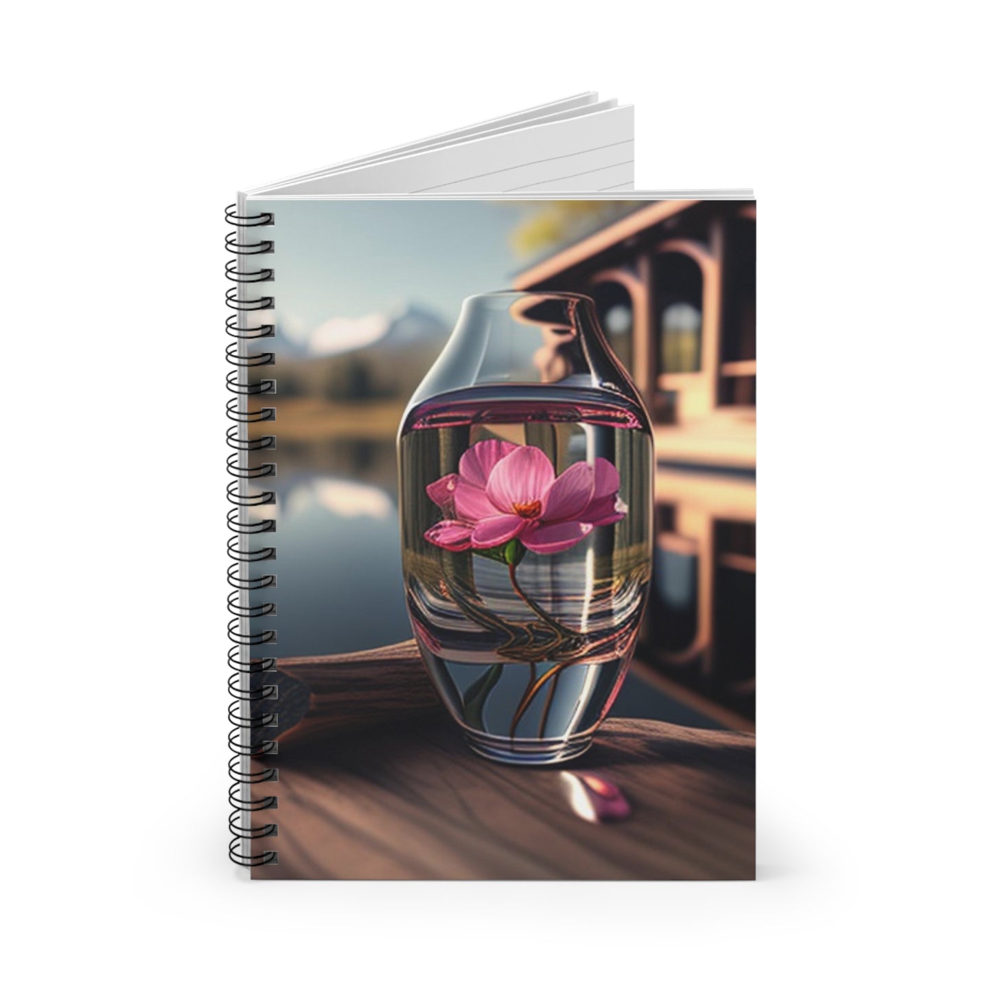 Spiral Notebook - Ruled Line Pink Magnolia 3
