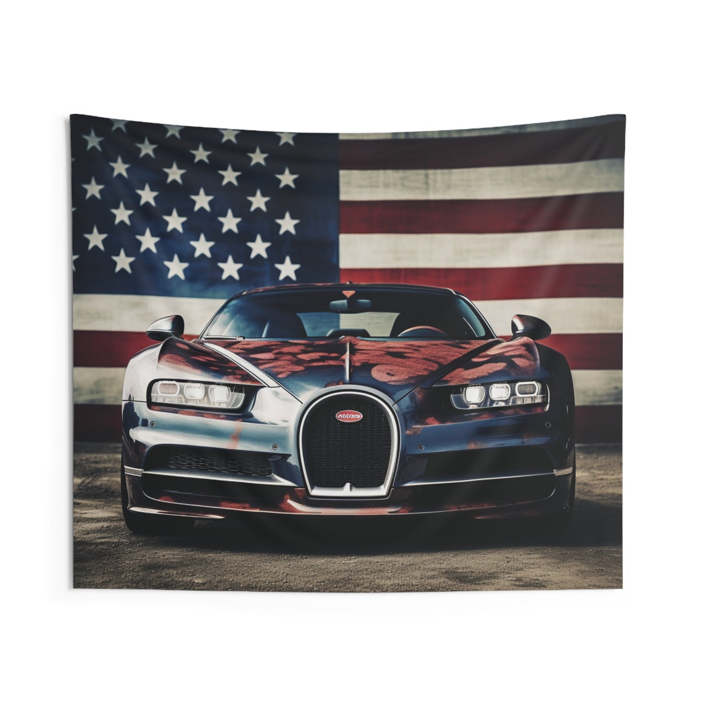 Indoor Wall Tapestries Bugatti Flag 3