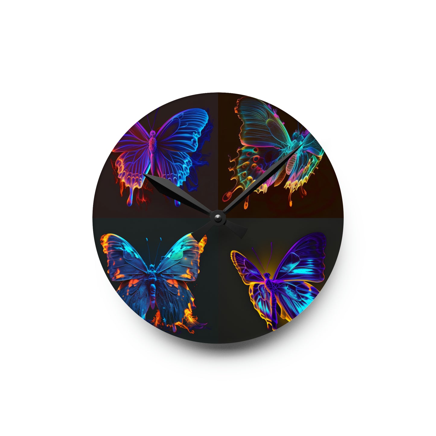 Acrylic Wall Clock Thermal Butterfly 5