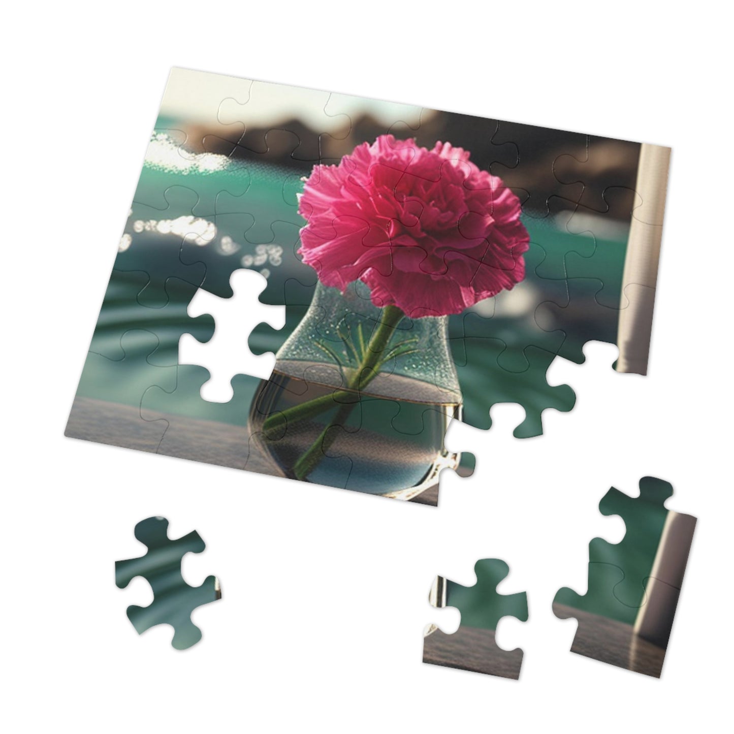 Jigsaw Puzzle (30, 110, 252, 500,1000-Piece) Carnation 4