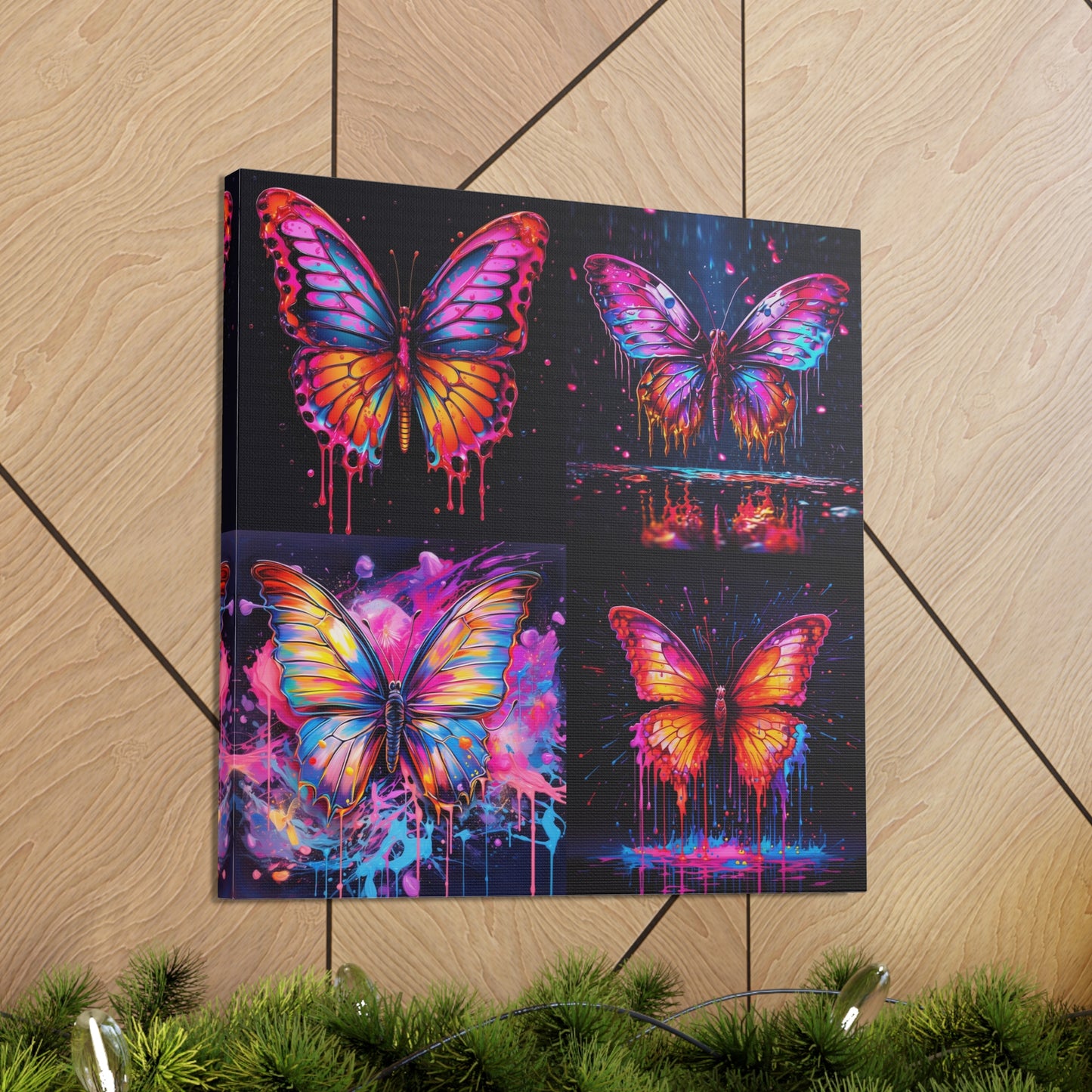 Canvas Gallery Wraps Pink Butterfly Flair 5