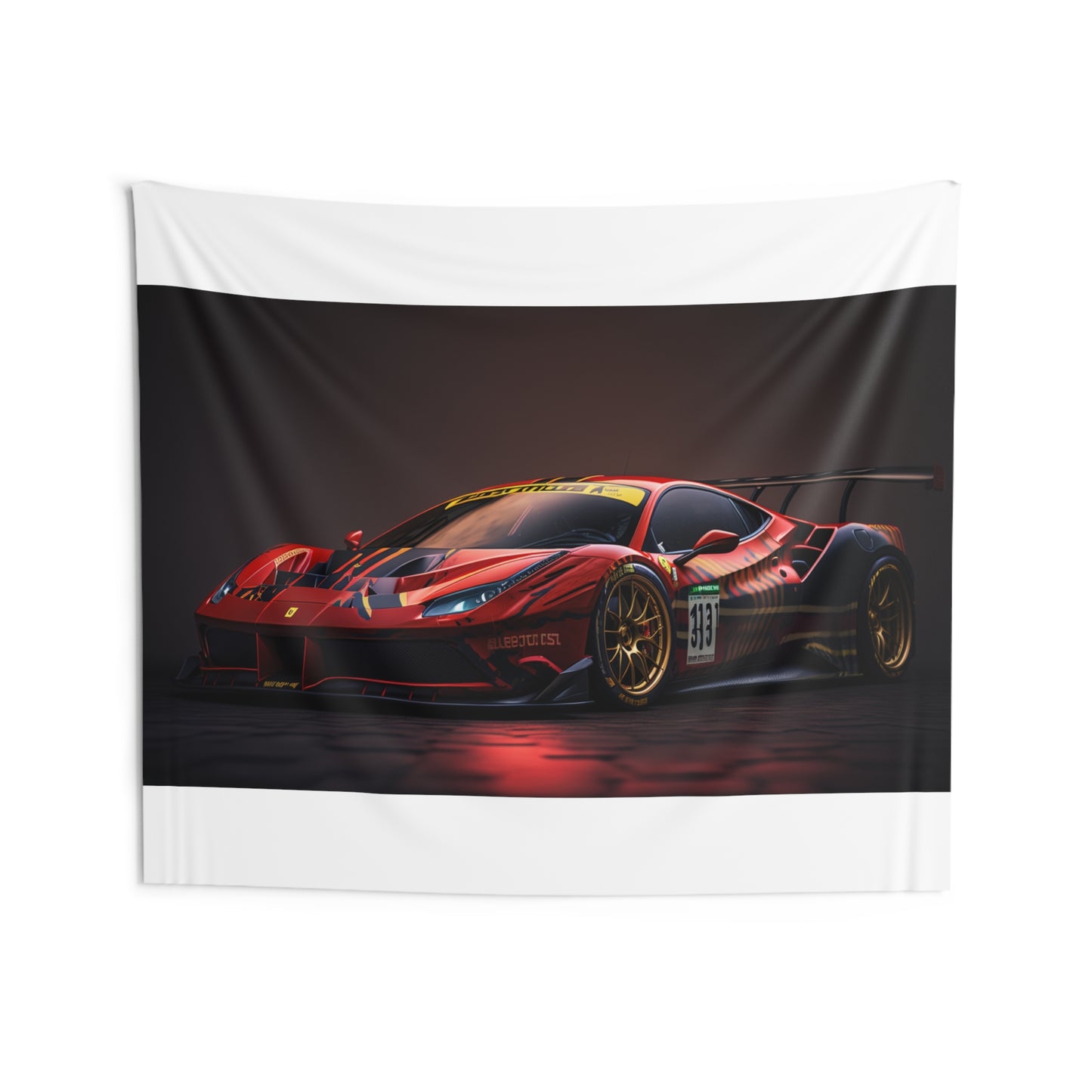 Indoor Wall Tapestries Ferrari Red 1