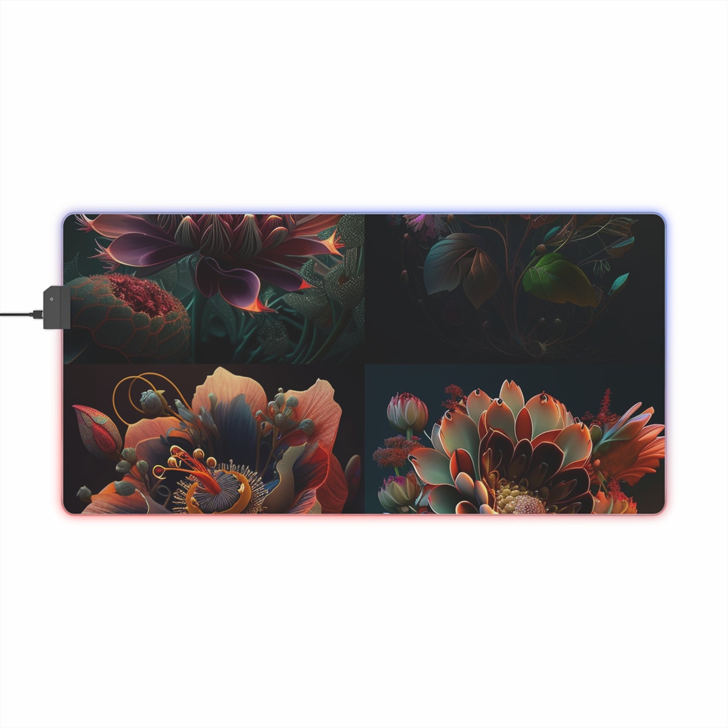 LED Gaming Mouse Pad Flower Arangment 5