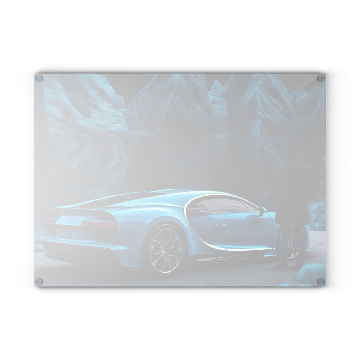 Glass Cutting Board Bugatti Real Look 3