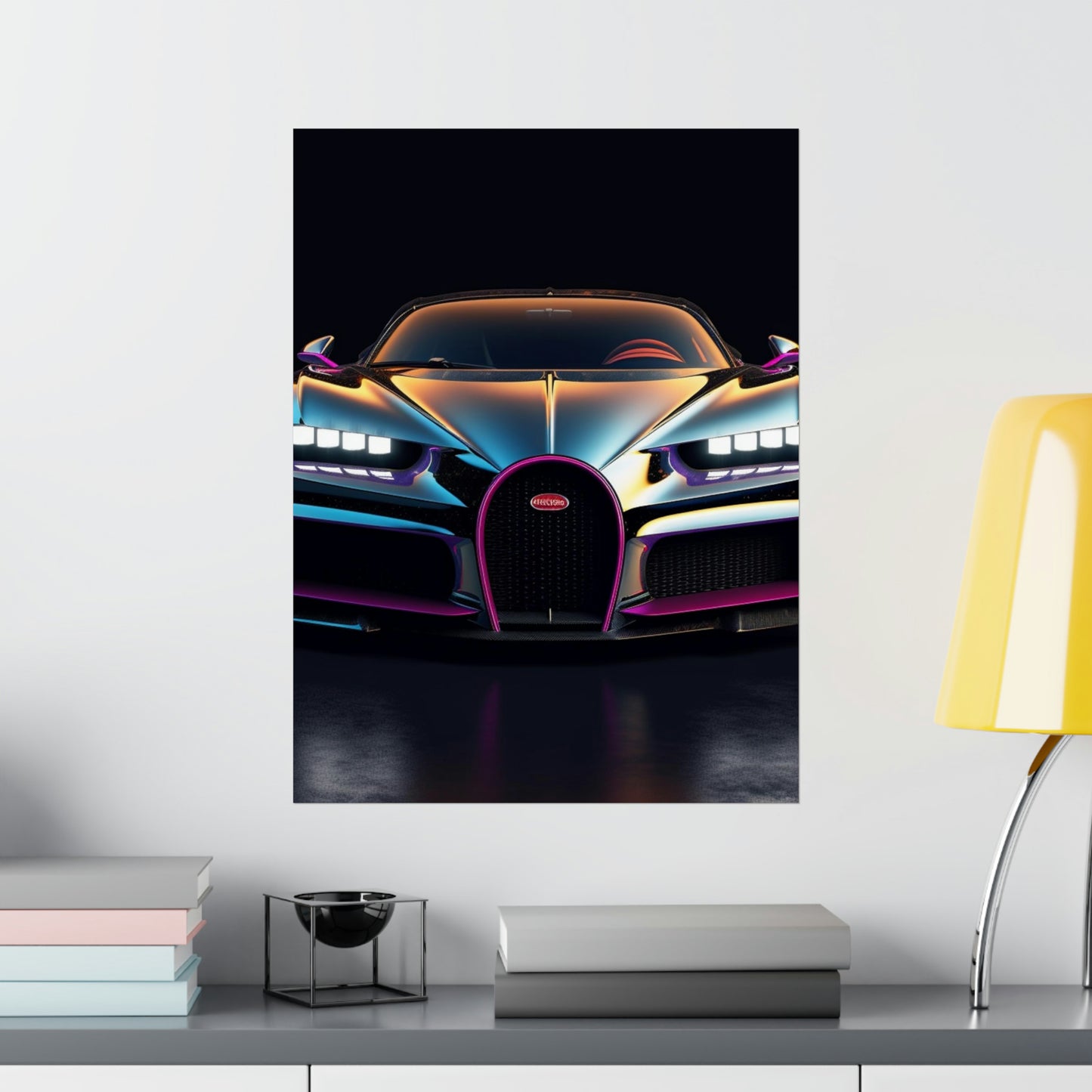 Premium Matte Vertical Posters Hyper Bugatti Chiron 1