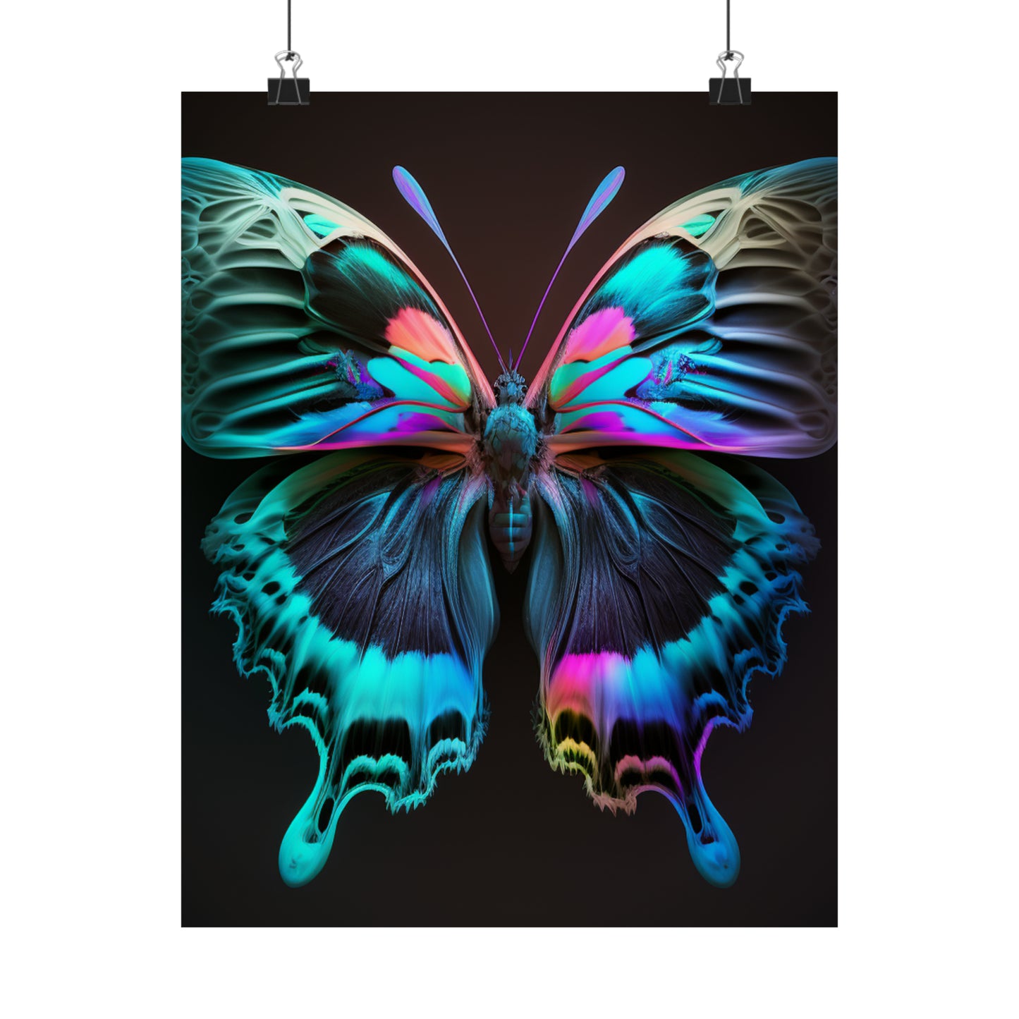 Premium Matte Vertical Posters Raw Florescent Glow 1