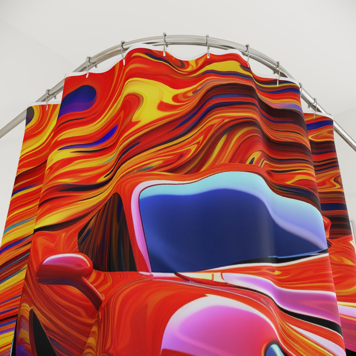 Polyester Shower Curtain Ferrari Water Fusion 4