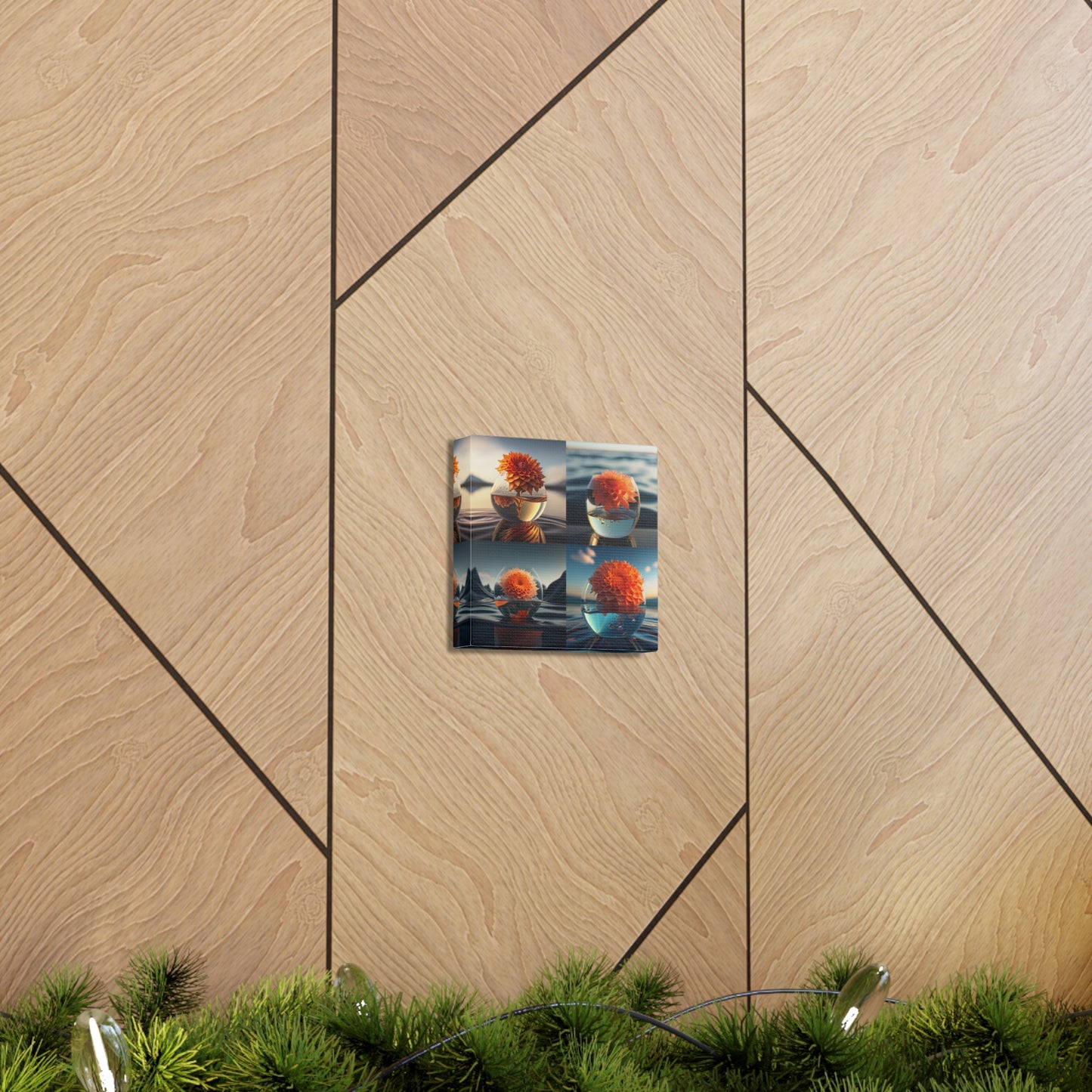 Canvas Gallery Wraps Dahlia Orange 5