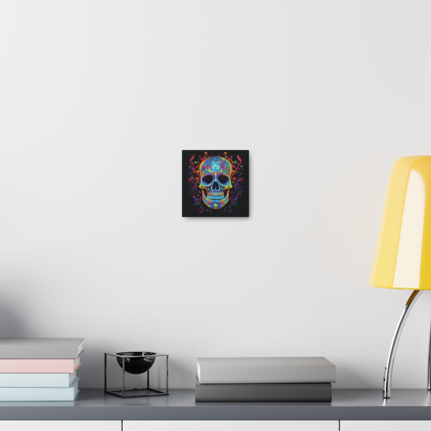 Canvas Gallery Wraps Macro Skull Color 4