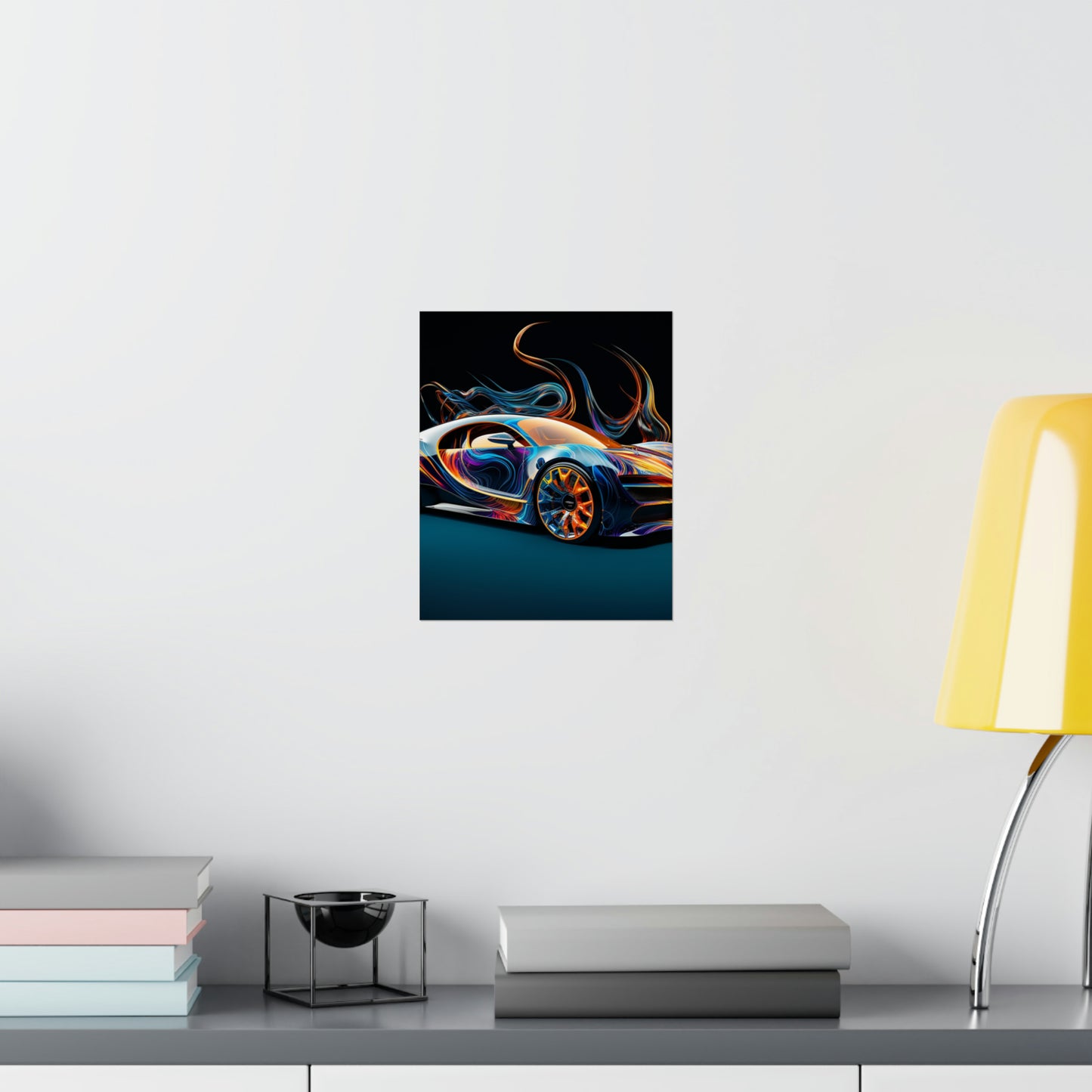 Premium Matte Vertical Posters Bugatti Abstract Flair 2