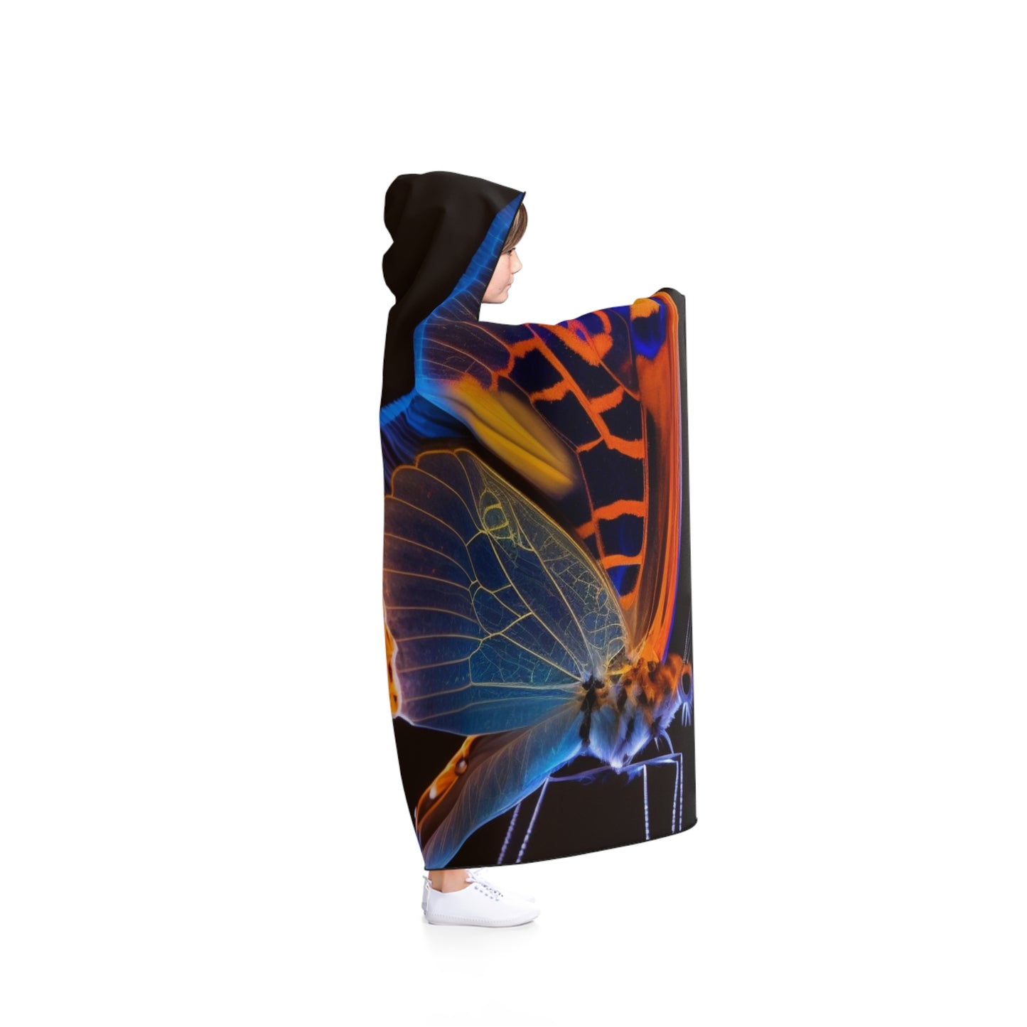 Hooded Blanket Neon Glo Butterfly 2