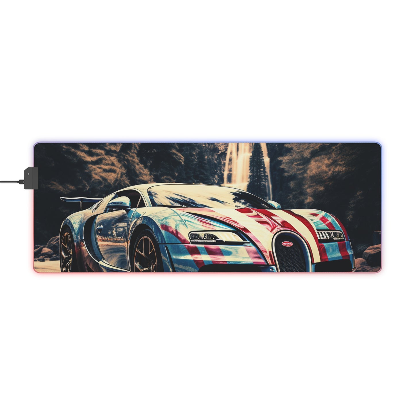 LED Gaming Mouse Pad Bugatti Waterfall 1