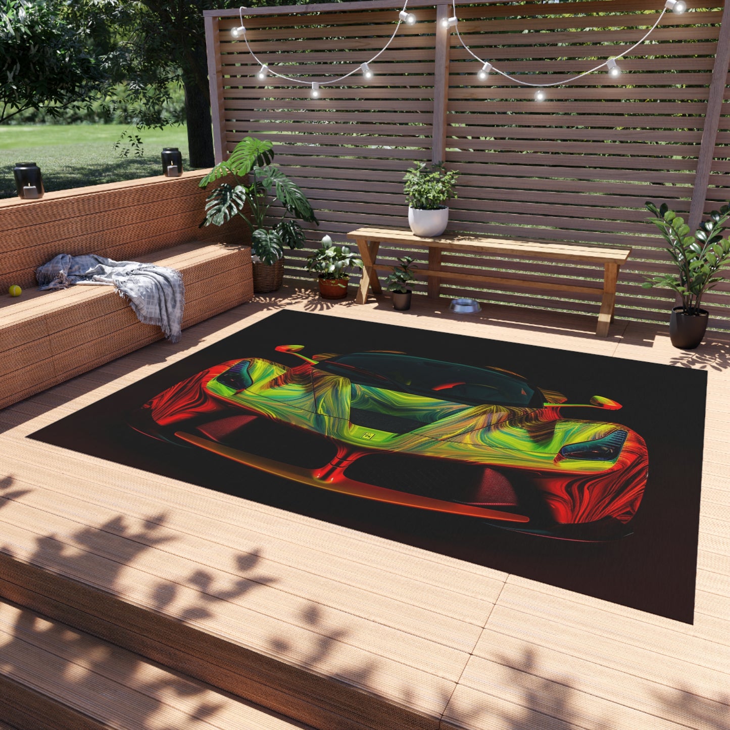 Outdoor Rug  Ferrari Neon 1