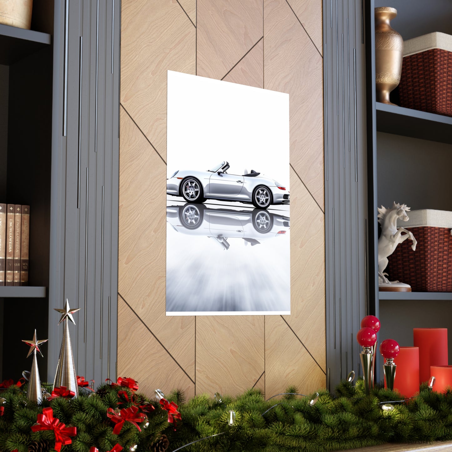 Premium Matte Vertical Posters 911 Speedster on water 3