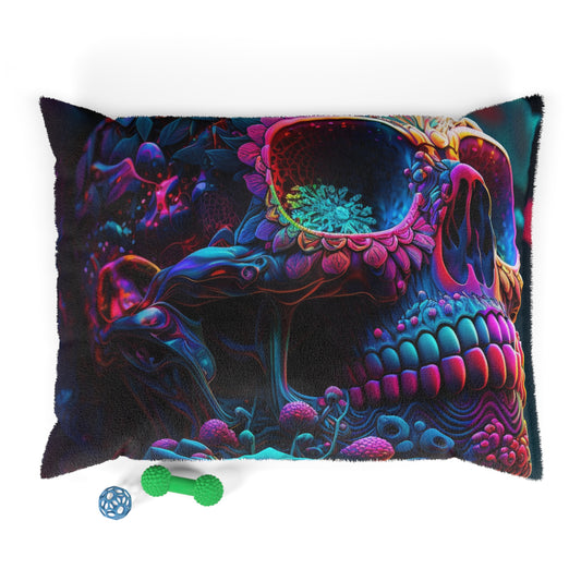 Pet Bed Florescent Skull Death 3