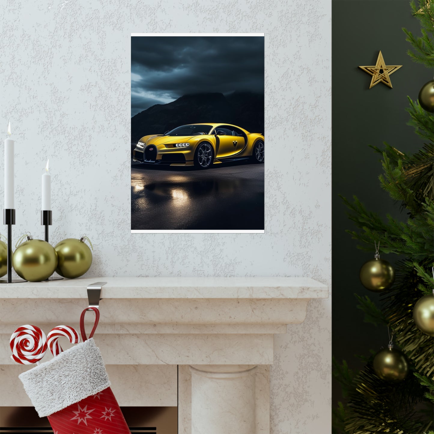 Premium Matte Vertical Posters Bugatti Real Look 4