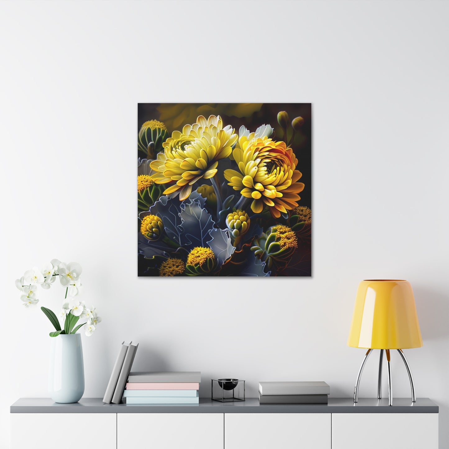 Canvas Gallery Wraps Yellow Hermosas Flores Amarillas 1