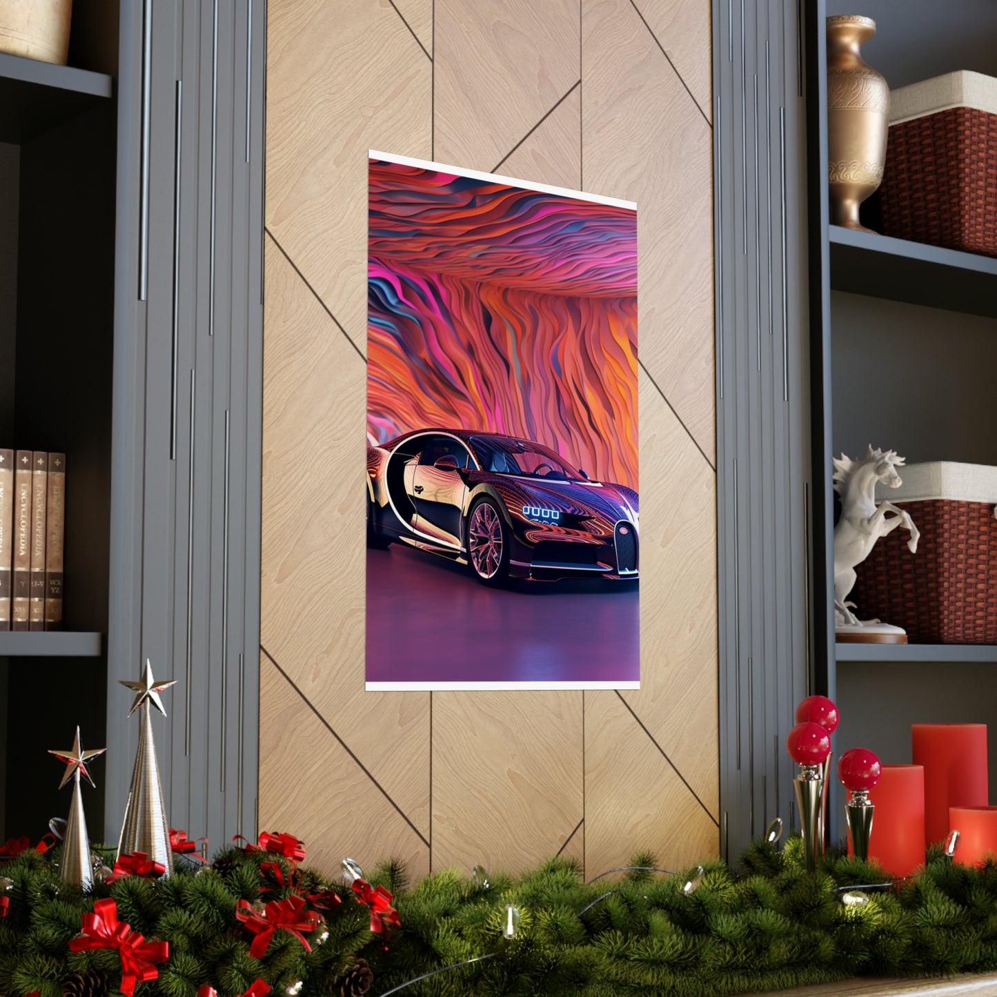 Premium Matte Vertical Posters Bugatti Abstract Flair 4