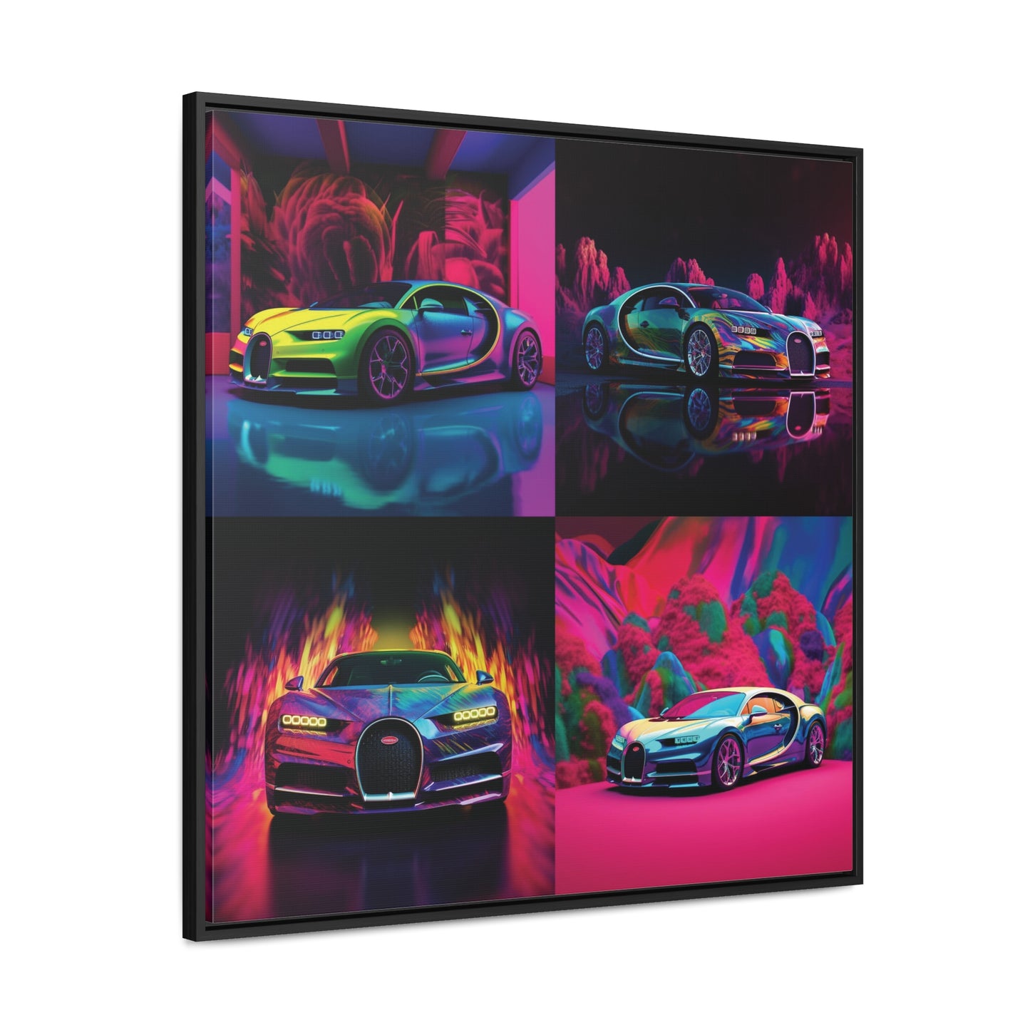 Gallery Canvas Wraps, Square Frame Florescent Bugatti Flair 5