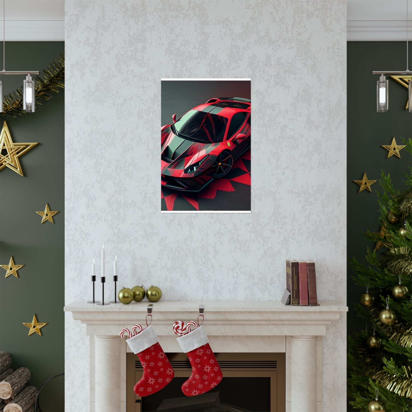 Premium Matte Vertical Posters Ferrari Hyper 2