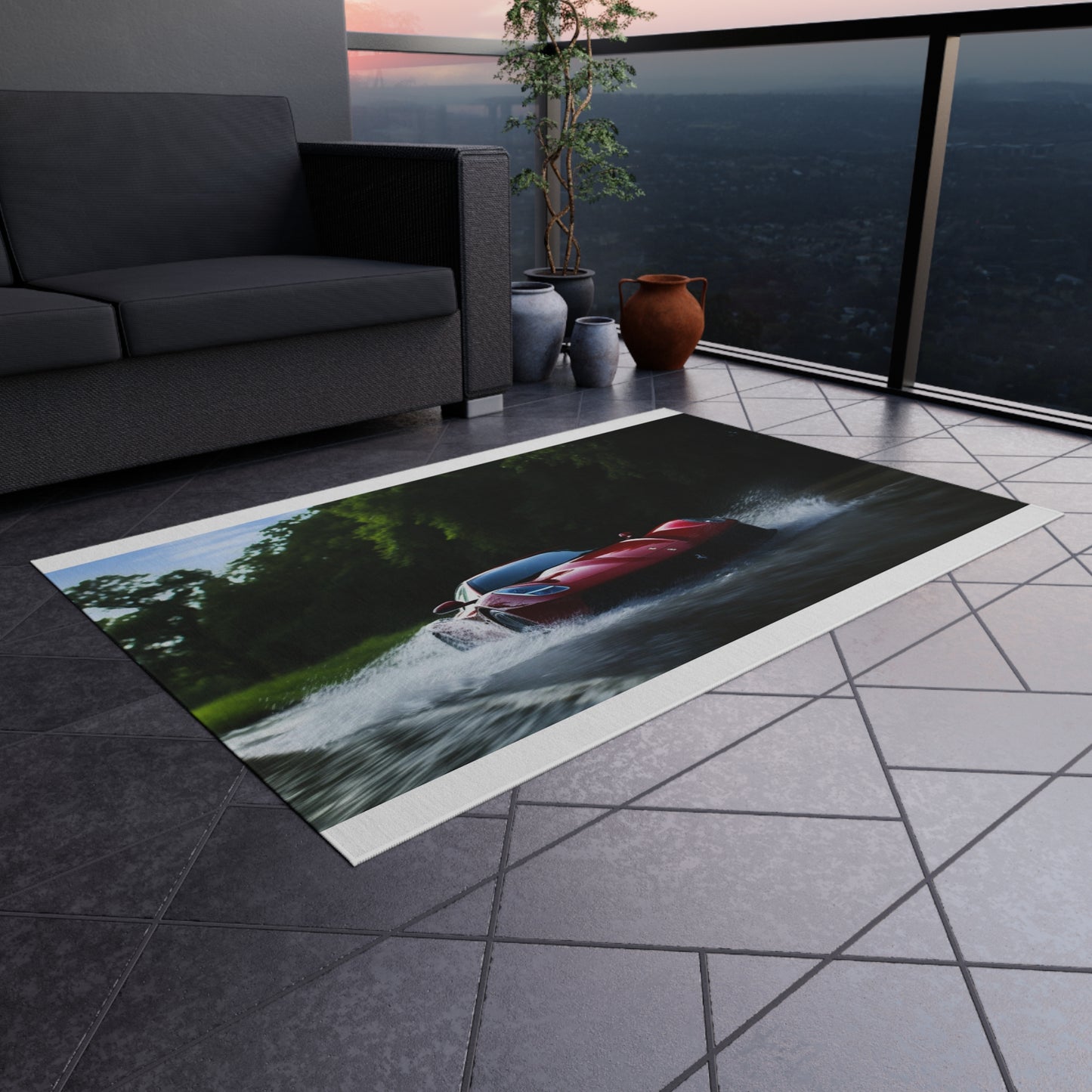 Outdoor Rug  Water Ferrari Splash 1