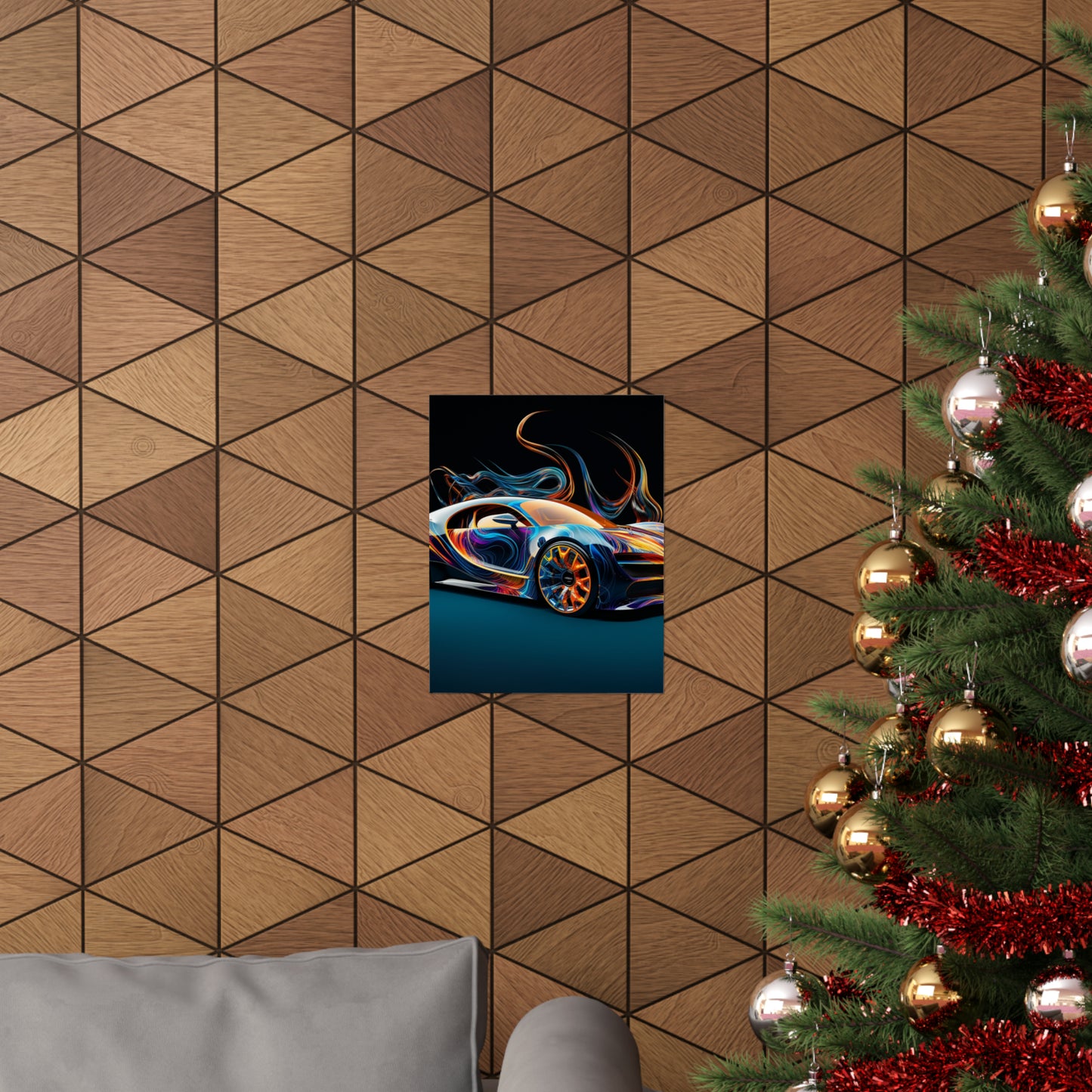 Premium Matte Vertical Posters Bugatti Abstract Flair 2