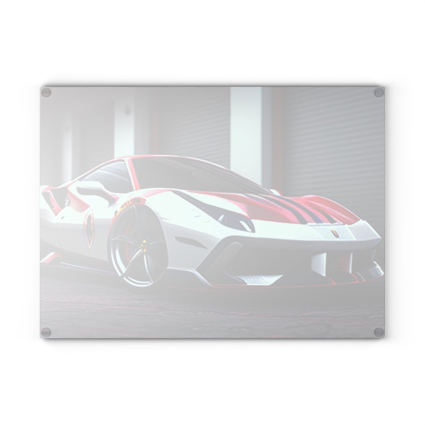 Glass Cutting Board Ferrari Hyper 3