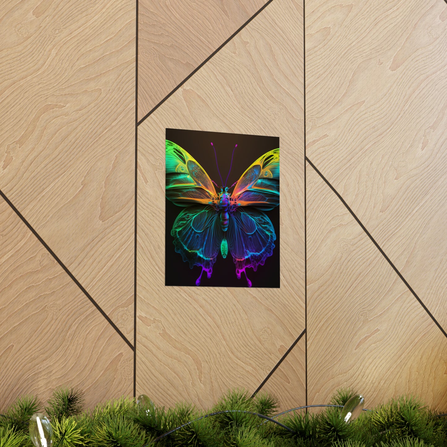 Premium Matte Vertical Posters Raw Hyper Color Butterfly 3