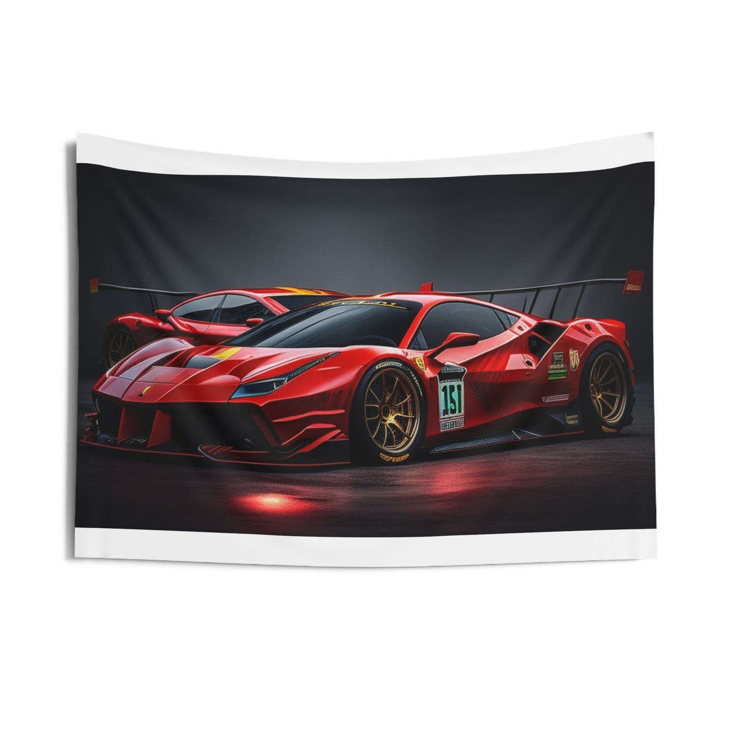 Indoor Wall Tapestries Ferrari Red 2