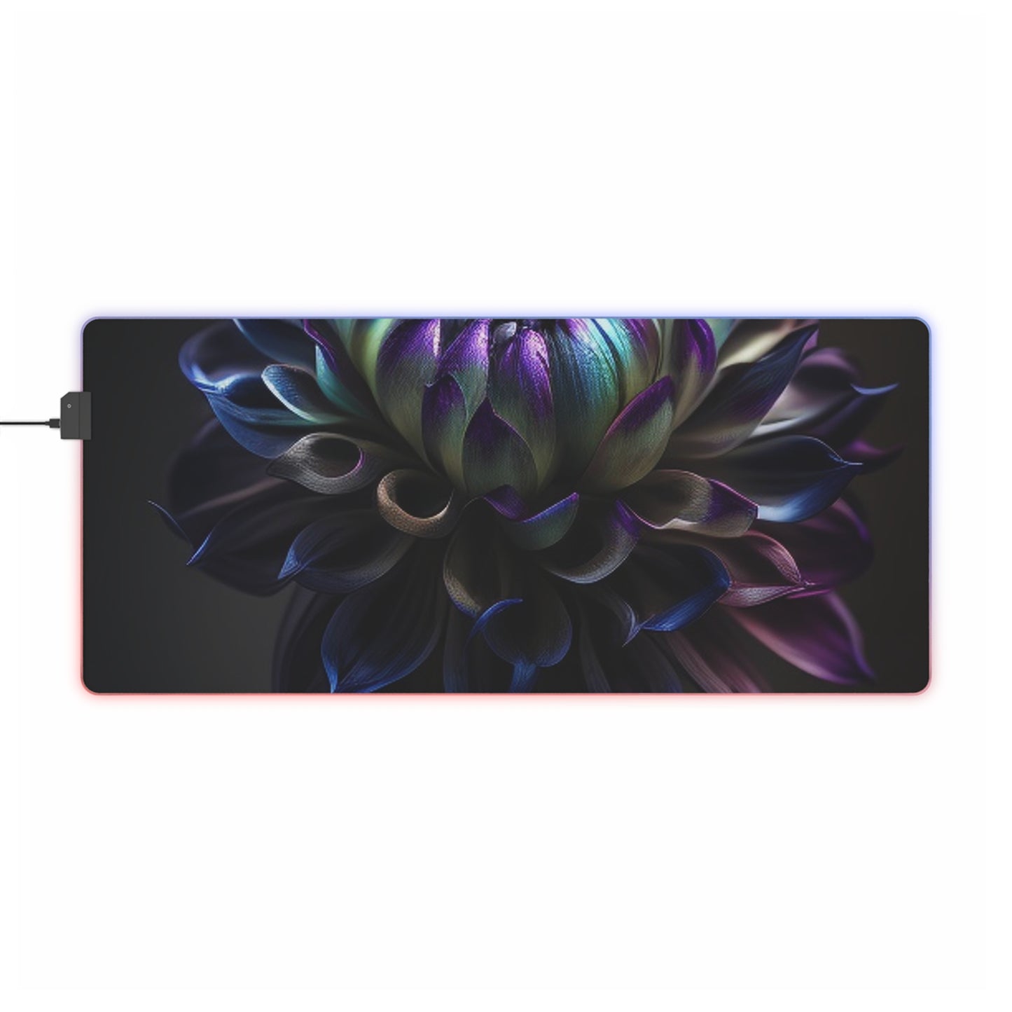 LED Gaming Mouse Pad Dahlia Purple 4