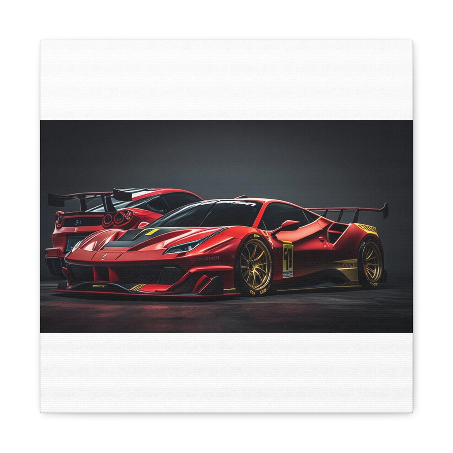 Canvas Gallery Wraps Ferrari Red 3