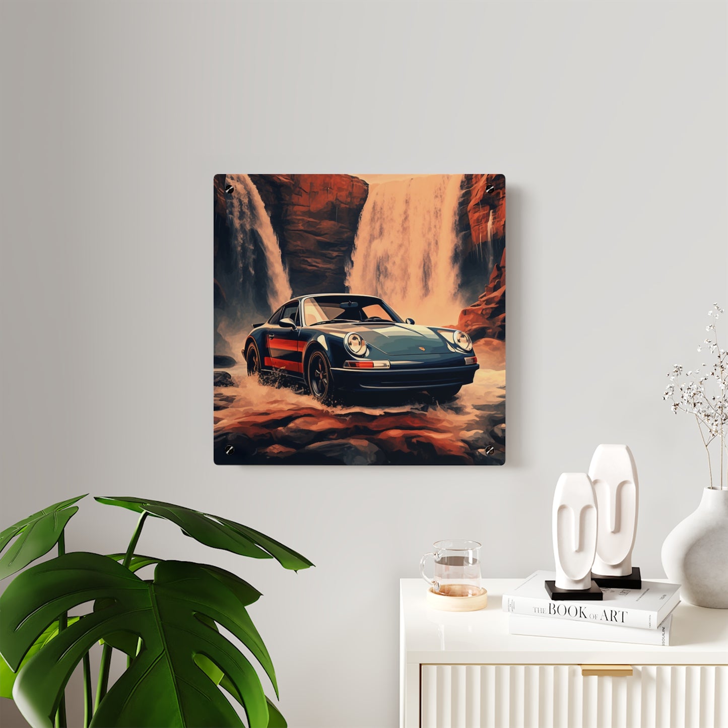 Acrylic Wall Art Panels American Flag Porsche Abstract 3