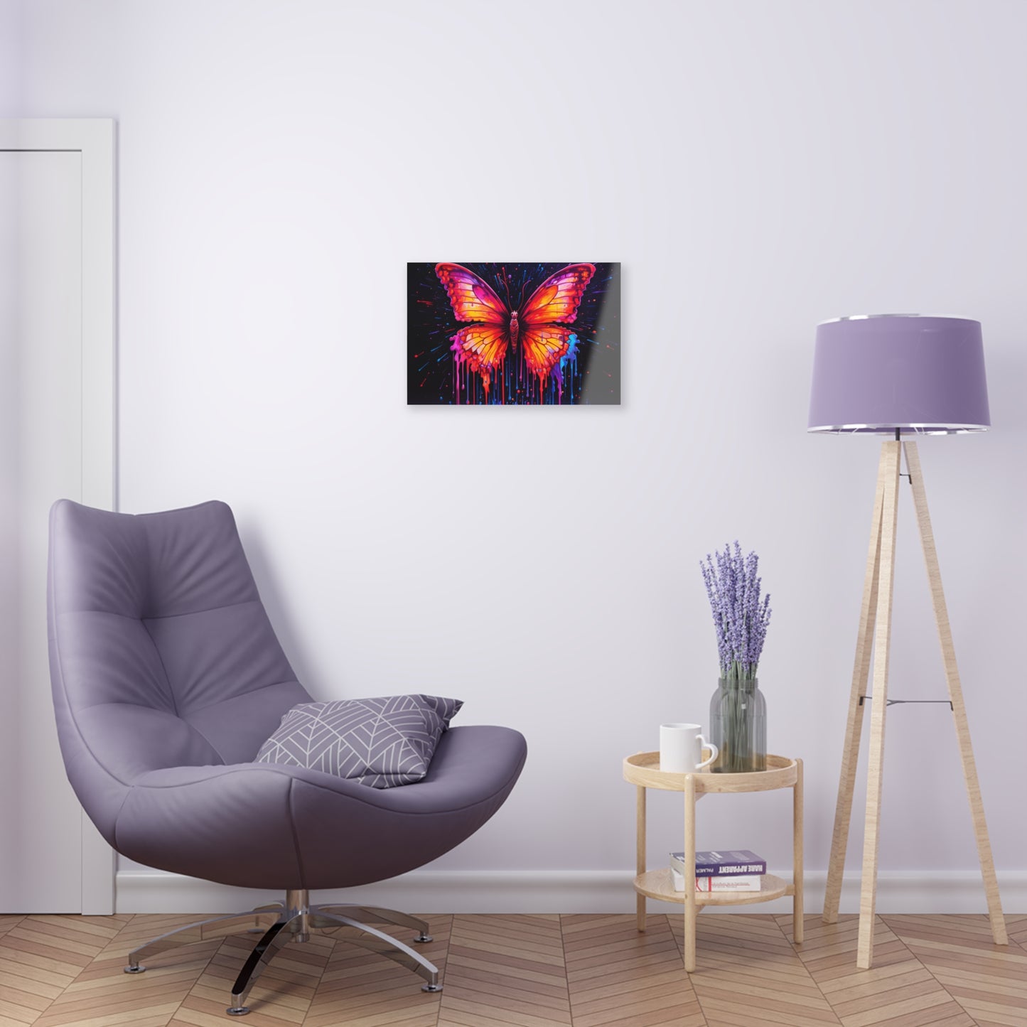 Acrylic Prints Pink Butterfly Flair 4