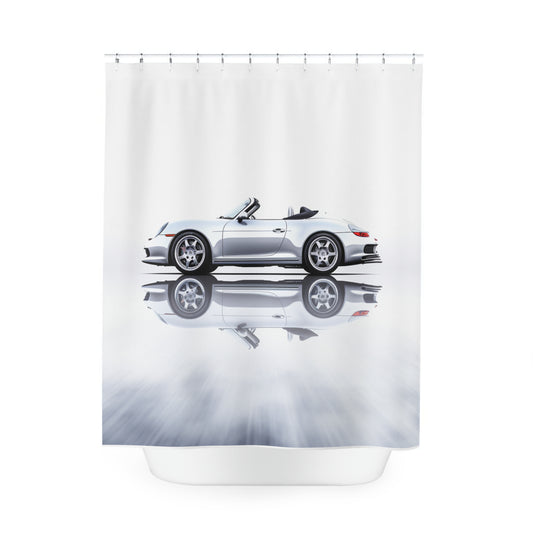 Polyester Shower Curtain 911 Speedster on water 3
