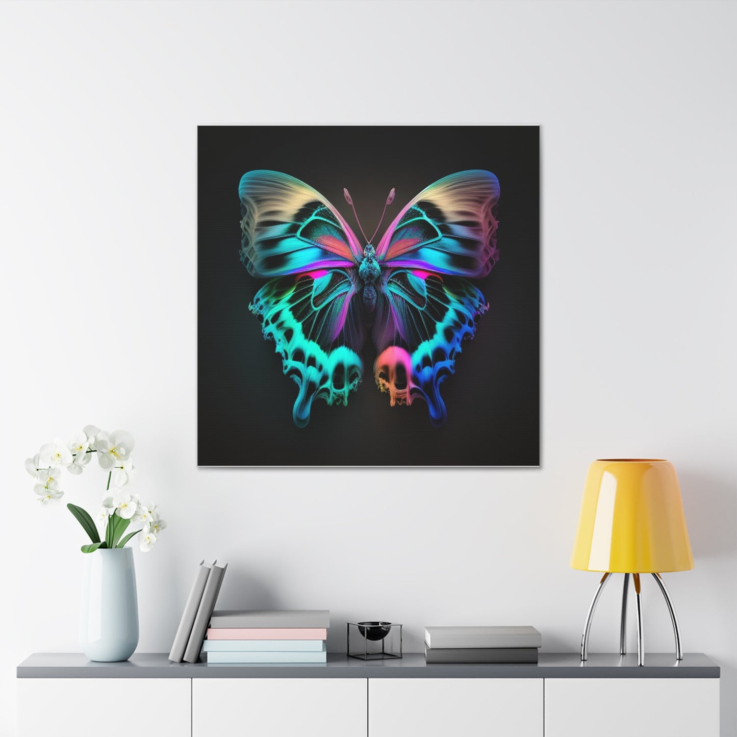 Canvas Gallery Wraps Neon Butterfly Fusion 2