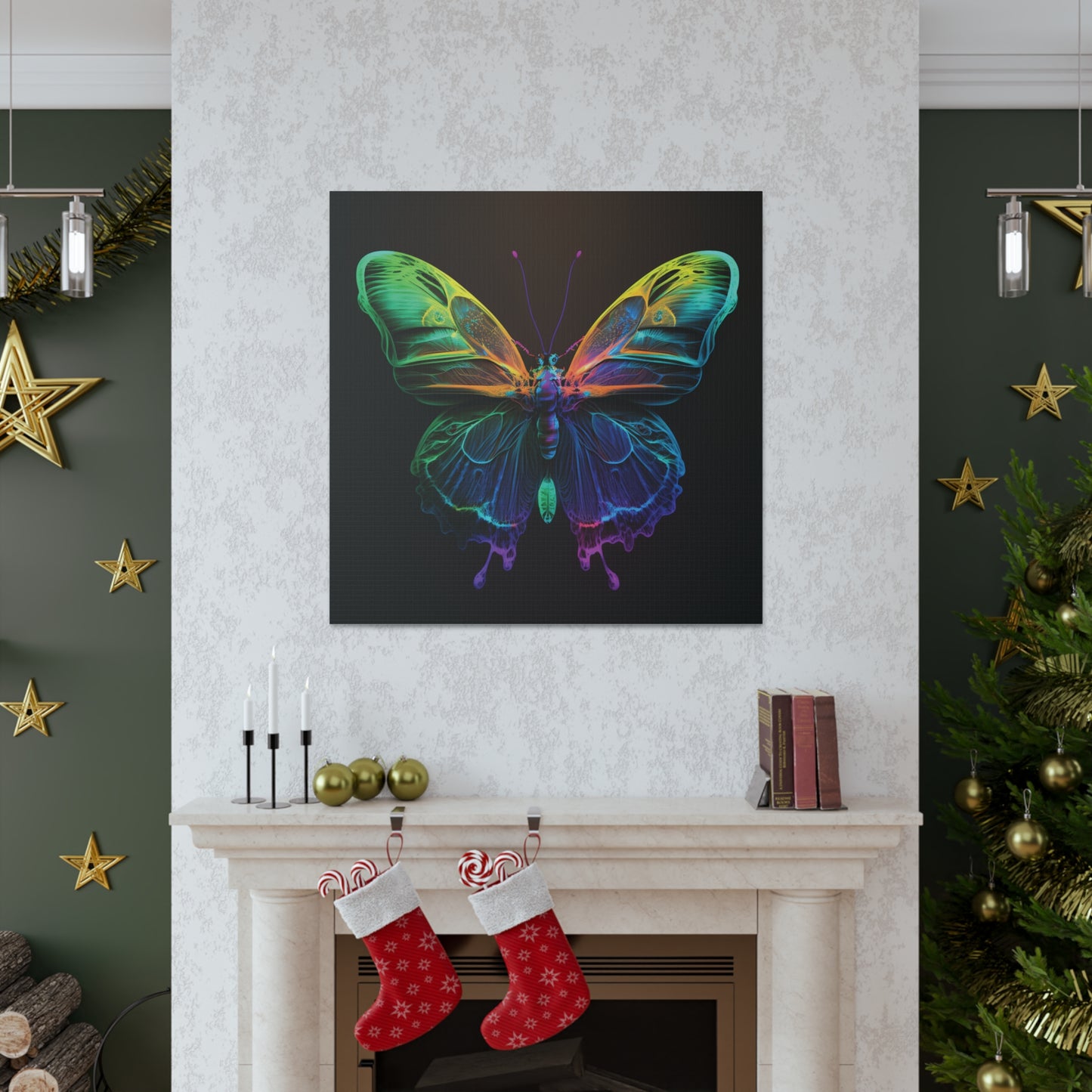 Canvas Gallery Wraps Raw Hyper Color Butterfly 3