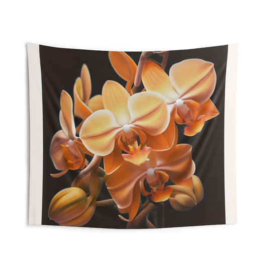 Indoor Wall Tapestries orchid pedals 1