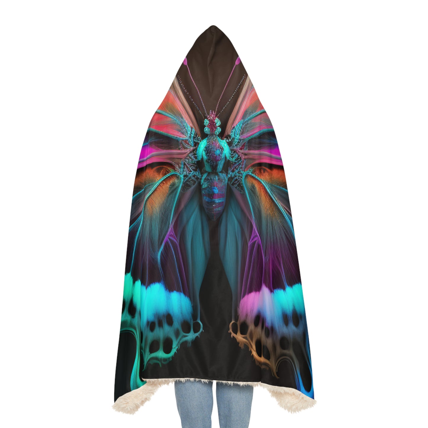 Snuggle Hooded Blanket Raw Hyper Color Butterfly 2
