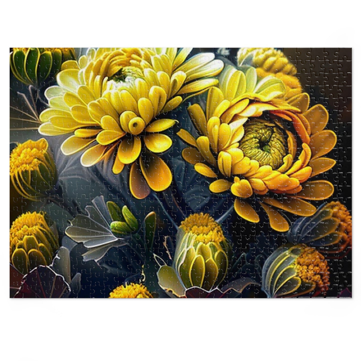 Jigsaw Puzzle (30, 110, 252, 500,1000-Piece) Yellow Hermosas Flores Amarillas 4