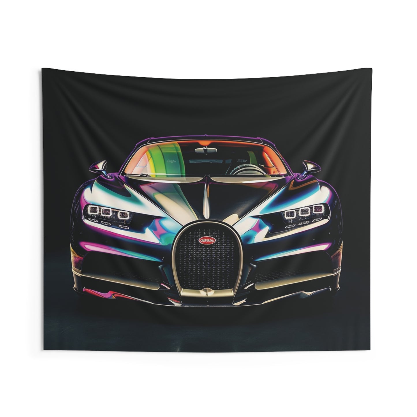 Indoor Wall Tapestries Hyper Bugatti Chiron 4