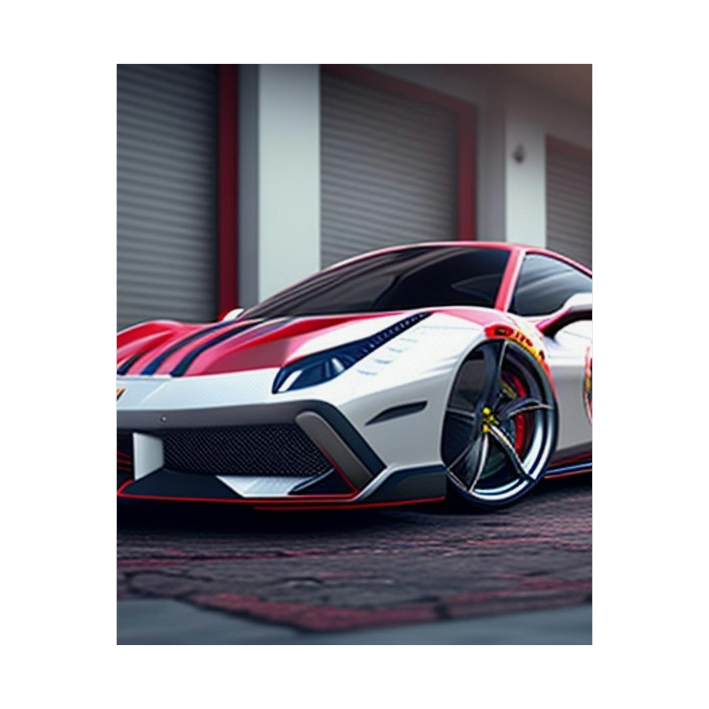 Premium Matte Vertical Posters Ferrari Hyper 3