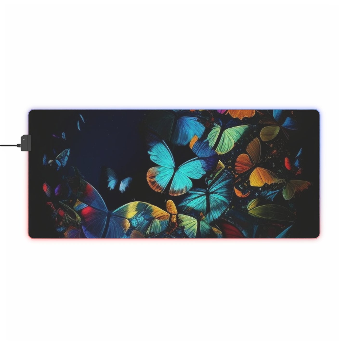 LED Gaming Mouse Pad Moon Butterfly 1